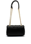 Valentino Frisia Quilted Faux Leather Shoulder Bag, Black