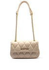 Valentino Frisia Quilted Faux Leather Shoulder Bag, Beige