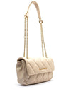 Valentino Frisia Quilted Faux Leather Shoulder Bag, Beige
