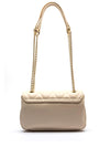 Valentino Frisia Quilted Faux Leather Shoulder Bag, Beige