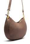 Valentino Falak Monogram Structured Hobo Shoulder Bag, Taupe