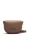 Valentino Falak Monogram Flap Over Saddle Bag, Taupe