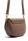 Valentino Falak Monogram Flap Over Saddle Bag, Taupe