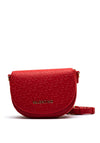 Valentino Falak Monogram Flap Over Saddle Bag, Dark Red
