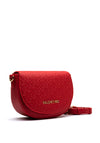Valentino Falak Monogram Flap Over Saddle Bag, Dark Red