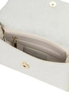 Valentino Emy Embossed Logo Clutch Bag, Stone