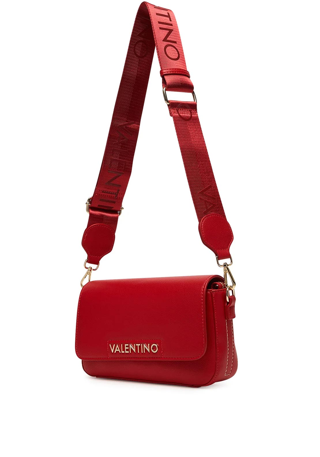 Valentino Aury Re Flap Bag, Red