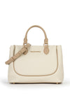 Valentino Daphne Re Top Handle Bag, Cream