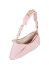 Valentino Cassandra Buckle Gathered Shoulder Bag, Pink