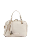 Valentino Gea Di Bauletto Woven Grab Bag, Cream
