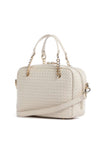 Valentino Gea Di Bauletto Woven Grab Bag, Cream