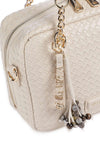 Valentino Gea Di Bauletto Woven Grab Bag, Cream