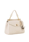 Valentino Gea Folder Woven Medium Satchel Bag, Cream