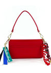 Valentino Pattina RYTA RE Bauletto Woven Grab Bag, Red