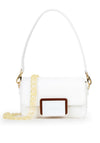 Valentino Thetis Flap Shoulder Bag, White