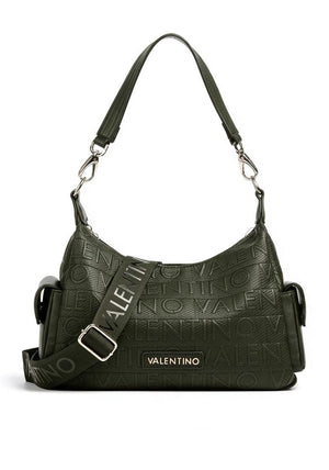 Valentino Sveva Woven Logo Crossbody Bag, Green