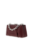 Valentino Mini Folded Faux Leather Clutch Bag, Bordeaux
