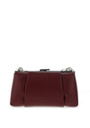 Valentino Mini Folded Faux Leather Clutch Bag, Bordeaux