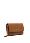 Valentino Zero Large Crossbody Wallet with Shoulder Chain, Cuoio