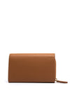 Valentino Zero Large Crossbody Wallet with Shoulder Chain, Cuoio