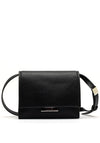Calvin Klein Smooth Flap Over Mini Crossbody Bag, Black