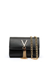 Valentino Handbags Divina Box Flap Over Crossbody Bag, Black