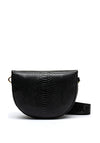 Valentino Small Croc Effect Crossbody Bag, Black