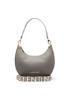Valentino Alexia Crescent Shoulder Bag, Grey