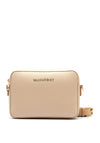 Valentino Alexia Pebbled Faux Leather Crossbody Bag, Beige