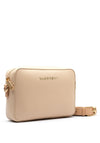 Valentino Alexia Pebbled Faux Leather Crossbody Bag, Beige