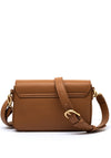 Valentino Small Zero Flapover Crossbody Bag, Warm Brown