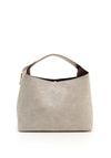 Valentino Reptile Effect Satchel Bag, Taupe