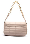 Valentino Quilted Small Flap Over Bag, Ecru
