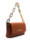 Valentino Bercy Folded Faux Leather Shoulder Bag, Cuoio