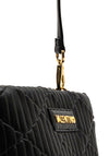 Valentino Quilted Clapham Shoulder Bag, Black