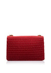 Valentino Frequency Textured Shoulder Bag, Red