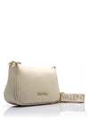 Valentino Never Pebbled Shoulder Bag, Beige