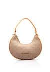 Valentino Shelby Brand Print Hobo Shoulder Bag, Natural