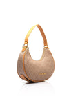 Valentino Shelby Brand Print Hobo Shoulder Bag, Natural