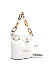 Valentino Bercy Nero Small Bucket Bag, White