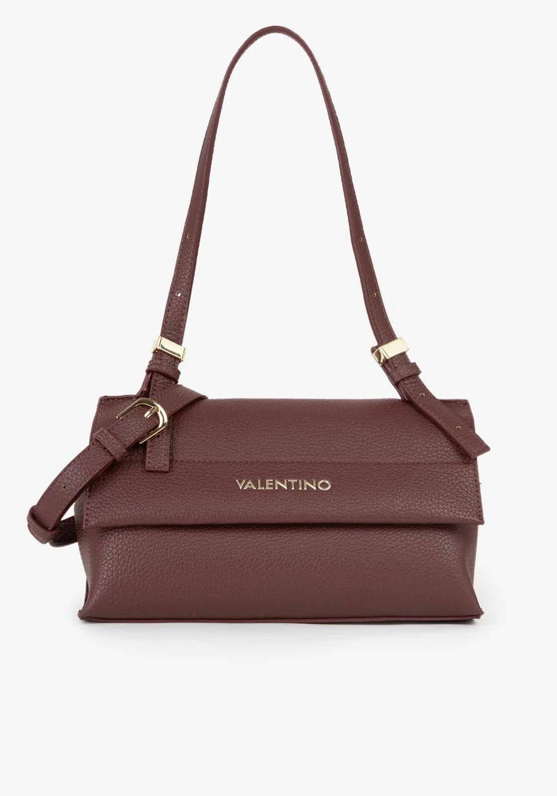 Valentino Sterling Crossbody Flap Bag, Wine