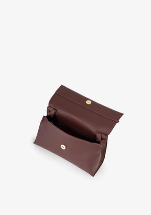 Valentino Sterling Crossbody Flap Bag, Wine