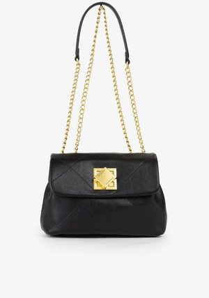 Valentino Paige Medium Quilted Crossbody Bag, Black