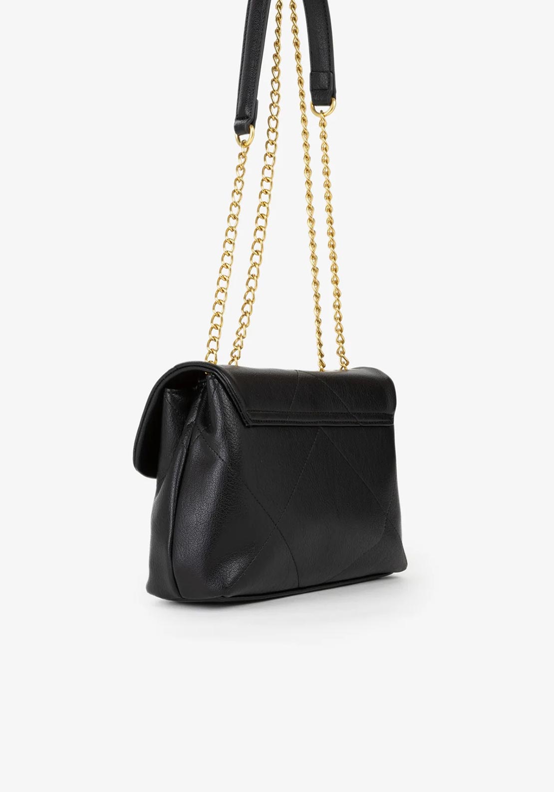 Valentino Paige Medium Quilted Crossbody Bag, Black