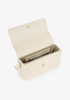 Valentino Rossy Medium Crossbody Bag, Cream