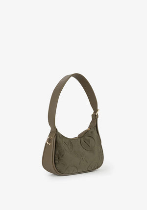 Valentino Samba Velvet Small Shoulder Crossbody Bag, Green