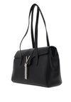 Valentino Medium Divina Satchel Bag, Black