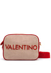 Valentino Chelsea Fabric Small Crossbody Bag, Red & Beige