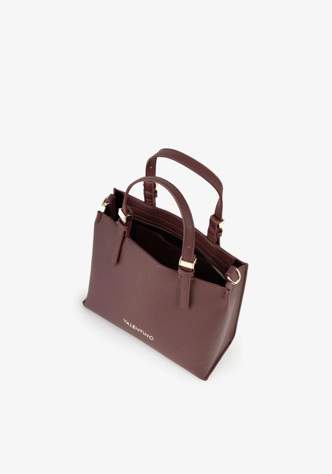 Valentino Sterling Medium Crossbody Shopping Bag, Wine