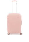 Valentino Wood 26” 8 Wheel Spinner Suitcase, Powder Pink